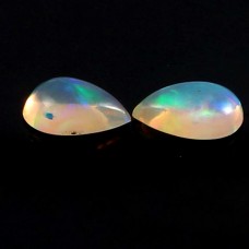 Ethiopian opal cabochon pear 3x5mm cut 0.35 cts